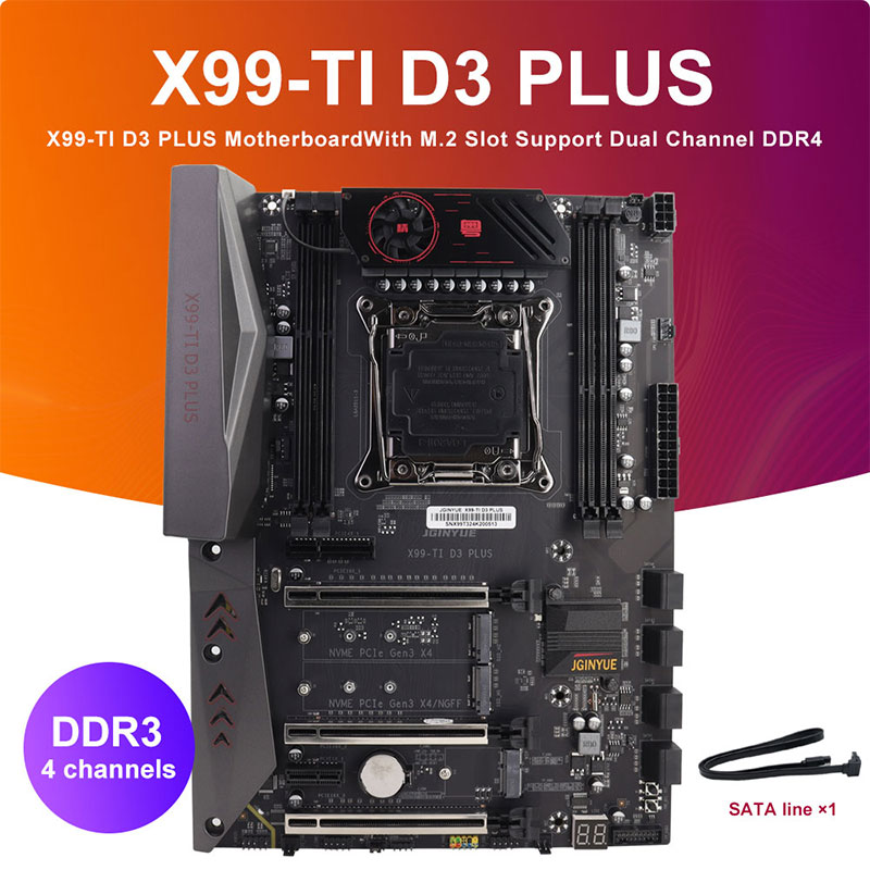 Tarjeta Madre JGINYUE X99-TI D - E5 2696 V3 reseña y precio