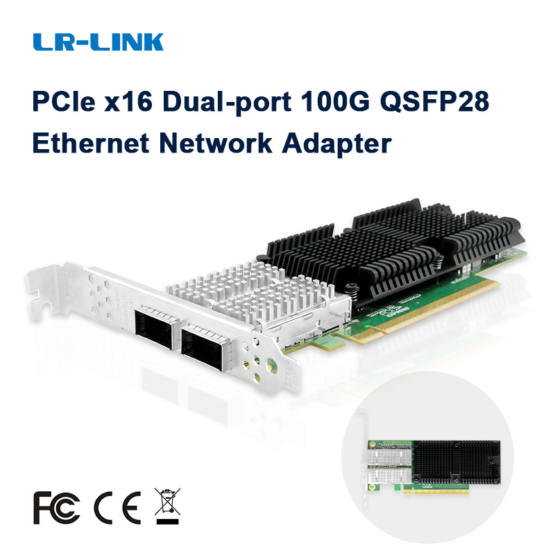 Tarjeta de red LR-LINK 1014PF  - 100Gbe Qsfp28 Network Card reseña y precio